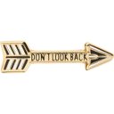 Don't Look Back Arrow Cute Enamel Pins on Giftable Cards - 20+ Styles Available