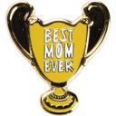 Best Mom Ever Trophy Cute Enamel Pins on Giftable Cards - 20+ Styles Available