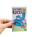 Doctors Rock Gloved Hand Cute Enamel Pins on Giftable Cards - 20+ Styles Available