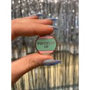 Feminist AF Pink and Green Stripes Cute Enamel Pins on Giftable Cards - 20+ Styles Available