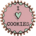 I Heart Cookies Cute Enamel Pins on Giftable Cards - 20+ Styles Available