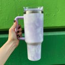 Lavender Clouds Clouds 40 Oz Tumbler Stainless Steel Insulated Handle Tumbler - XL Size with Straw