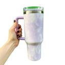 Lavender Clouds Clouds 40 Oz Tumbler Stainless Steel Insulated Handle Tumbler - XL Size with Straw