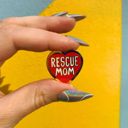 Rescue Dog Mom Cute Enamel Pins on Giftable Cards - 20+ Styles Available