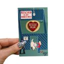 Rescue Dog Mom Cute Enamel Pins on Giftable Cards - 20+ Styles Available