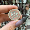 The Best Mom Ever Round Cute Enamel Pins on Giftable Cards - 20+ Styles Available