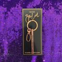 You're My Favorite Gold Bar Skinny Keychains - Metal Quote Key Holder