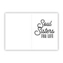 Soul Sisters Girl to Girl Keychains on Gift Cards | Gift for Her, Motel Style Keychain, Greeting Card