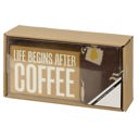 Life Begins After Coffee Wooden Box Sign And Socks Giftable Sets