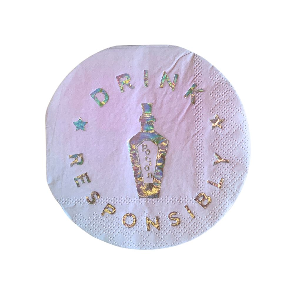 Cocktail Beverage Party Napkins | Barware Party Essentials