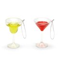 Margarita Happy Hour Hand-Crafted Glass Ornament | Real Liquid Inside | Wine, Martini, or Margarita | Gift for Her