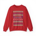 Red Small Ho Ho Dirty Ho Bag "Ugly Christmas Sweater" Unisex Heavy Blend™ Crewneck Sweatshirt (Sizes S-4X)