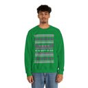 Green Small Ho Ho Dirty Ho Bag "Ugly Christmas Sweater" Unisex Heavy Blend™ Crewneck Sweatshirt (Sizes S-4X)