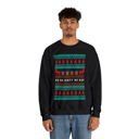 Black Small Ho Ho Dirty Ho Bag "Ugly Christmas Sweater" Unisex Heavy Blend™ Crewneck Sweatshirt (Sizes S-4X)