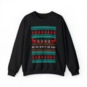 Black Small Ho Ho Dirty Ho Bag "Ugly Christmas Sweater" Unisex Heavy Blend™ Crewneck Sweatshirt (Sizes S-4X)