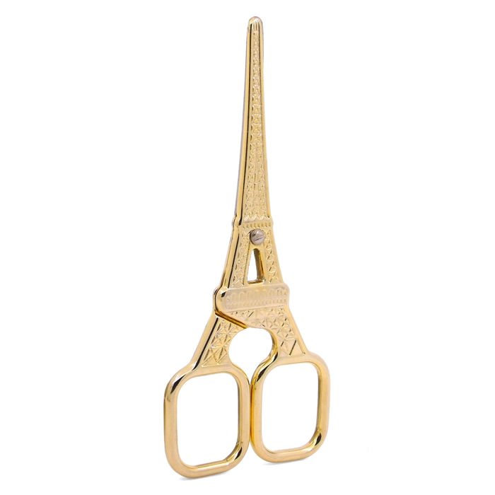 Eiffel Tower Mini Scissors in Antique Bronze or Gold - Giftable Stocking Stuffer Embroidery Utility Scissors Desk Accessory