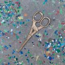 Gold Eiffel Tower Mini Scissors in Antique Bronze or Gold - Giftable Stocking Stuffer Embroidery Utility Scissors Desk Accessory