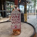 Love the Wine You're With Cute Wine Bottle Gift Tags for Gifting Wine | Reusable Holiday Funny Saying Gift Hangers