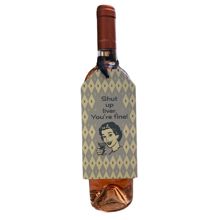 Cute Wine Bottle Gift Tags for Gifting Wine | Reusable Holiday Funny Saying Gift Hangers
