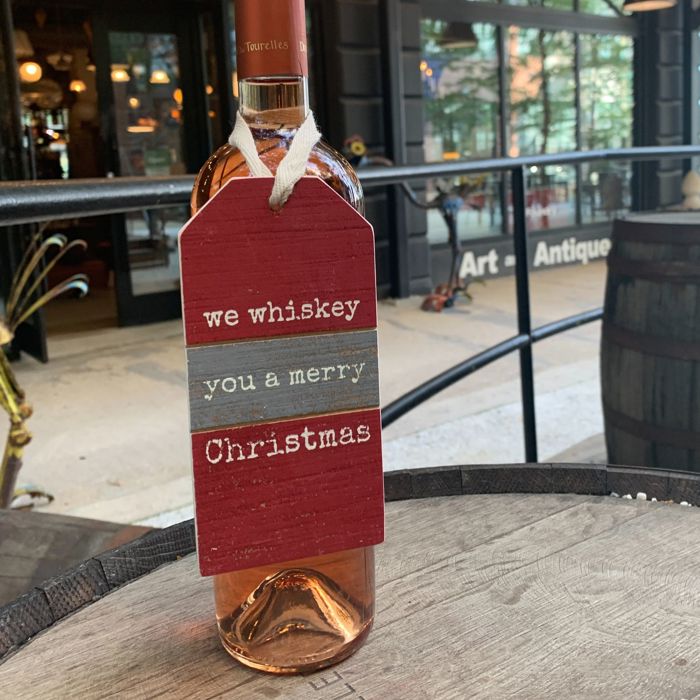 Cute Wine Bottle Gift Tags for Gifting Wine | Reusable Holiday Funny Saying Gift Hangers