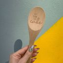 Let Them Eat Cake Giftable Wooden Spoons with Cute Sayings in Gift Bags | Kitchen Gift Stocking Stuffer 