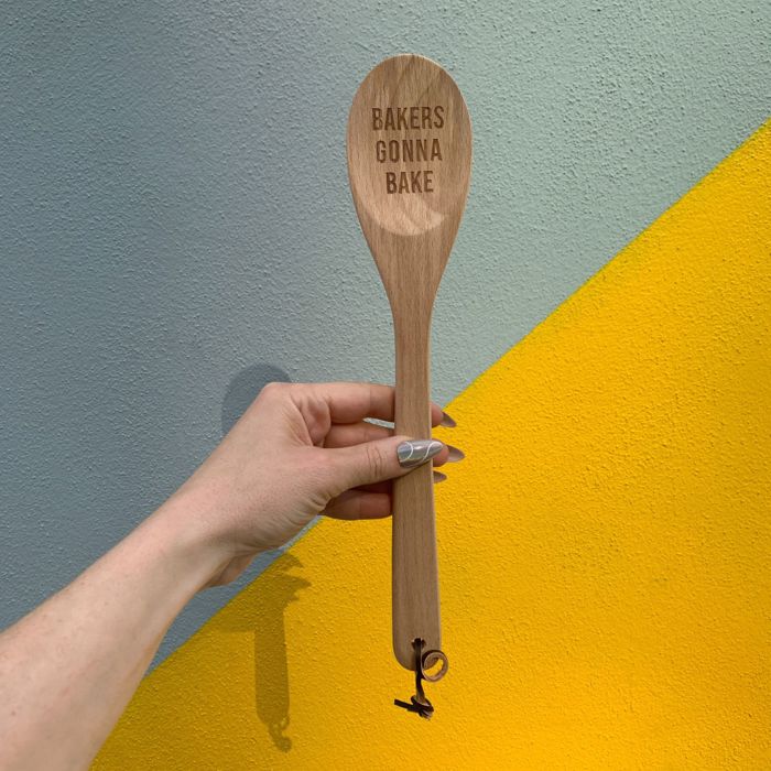 Giftable Wooden Spoons with Cute Sayings in Gift Bags | Kitchen Gift Stocking Stuffer 