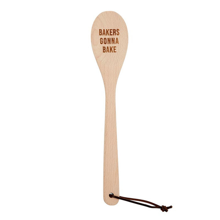 Giftable Wooden Spoons with Cute Sayings in Gift Bags | Kitchen Gift Stocking Stuffer 