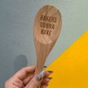 Bakers Gonna Bake Giftable Wooden Spoons with Cute Sayings in Gift Bags | Kitchen Gift Stocking Stuffer 