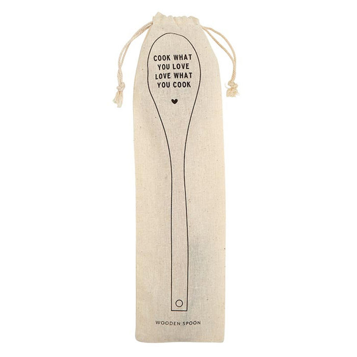 Giftable Wooden Spoons with Cute Sayings in Gift Bags | Kitchen Gift Stocking Stuffer 