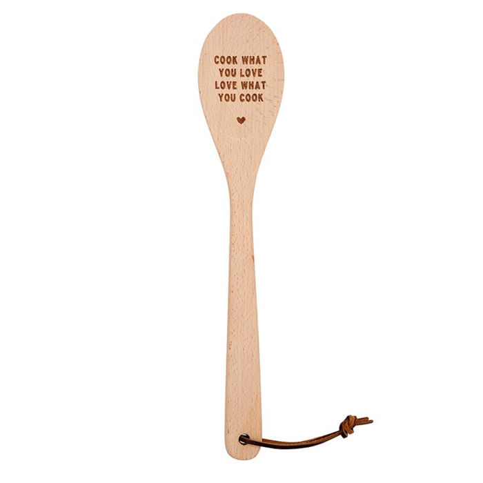 Giftable Wooden Spoons with Cute Sayings in Gift Bags | Kitchen Gift Stocking Stuffer 