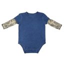 Cactus Tattoo Snapshirt Baby Bodysuit in Blue Baby Gifts - Clothes and Toys Ages 0-12 Months, Snapshirts, Hats, Pants, Dolls