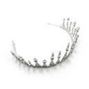 Jazz Age Skyscraper Tiara in Silver  Crowns and Tiaras for Bridal, Prom, Costume, Formal, Gift - Adult Size Gold, Silver, Pearl Crowns and Jeweled Headbands