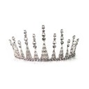 Jazz Age Skyscraper Tiara in Silver  Crowns and Tiaras for Bridal, Prom, Costume, Formal, Gift - Adult Size Gold, Silver, Pearl Crowns and Jeweled Headbands