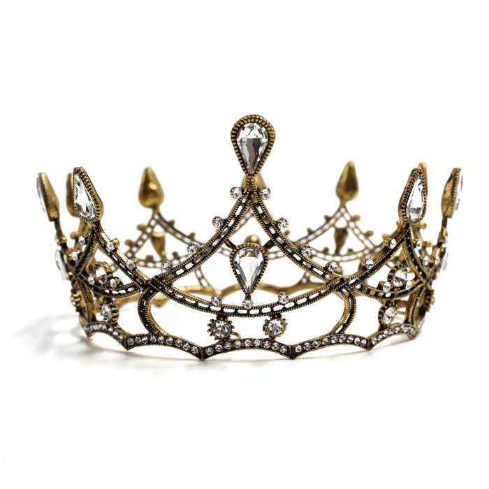 Crowns and Tiaras for Bridal, Prom, Costume, Formal, Gift - Adult Size Gold, Silver, Pearl Crowns and Jeweled Headbands