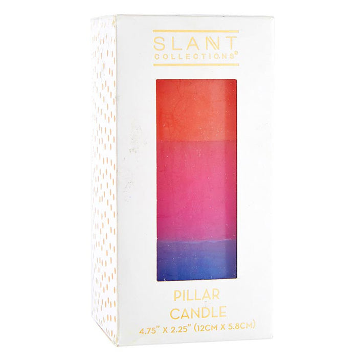 Ombre and Floral Feminine Pillar Candles | Home Gift for Her