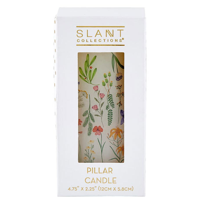 Ombre and Floral Feminine Pillar Candles | Home Gift for Her