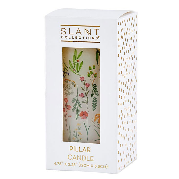 Ombre and Floral Feminine Pillar Candles | Home Gift for Her