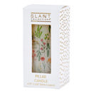 Boho Flowers Mini Pillar Candle  in White Ombre and Floral Feminine Pillar Candles | Home Gift for Her