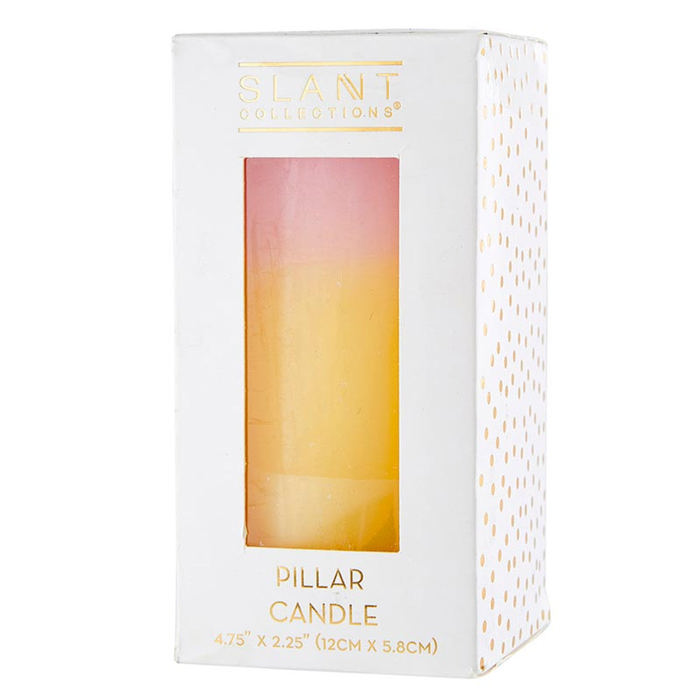 Ombre and Floral Feminine Pillar Candles | Home Gift for Her