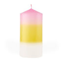 Mini Pillar Candle in Pink Orange White  Ombre and Floral Feminine Pillar Candles | Home Gift for Her