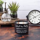 Life Of The Party Jar Candle | Sea Salt And Sage Scent Giftable Glass Candle with Quote - Motivational GIft, Brother Candle, Life of the Party Jar Candle