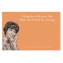 I'd Agree With You But Then We'd Both Be Wrong Sticky Notes in Orange Funny Retro Ladies Sticky Notes | Stocking Stuffer Cute Quotes Gift for Her