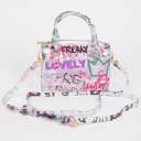 Clear Mini Graffiti PVC Tiny Crossbody Bag in 3 Colors | Transparent Purse Handbag Stocking Stuffer 