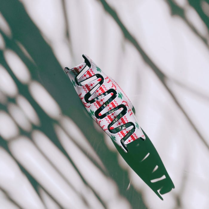 Ugly Christmas Sweater Themed Holiday Hair Claws