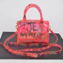 Neon Pink Mini Graffiti PVC Tiny Crossbody Bag in 3 Colors | Transparent Purse Handbag Stocking Stuffer 