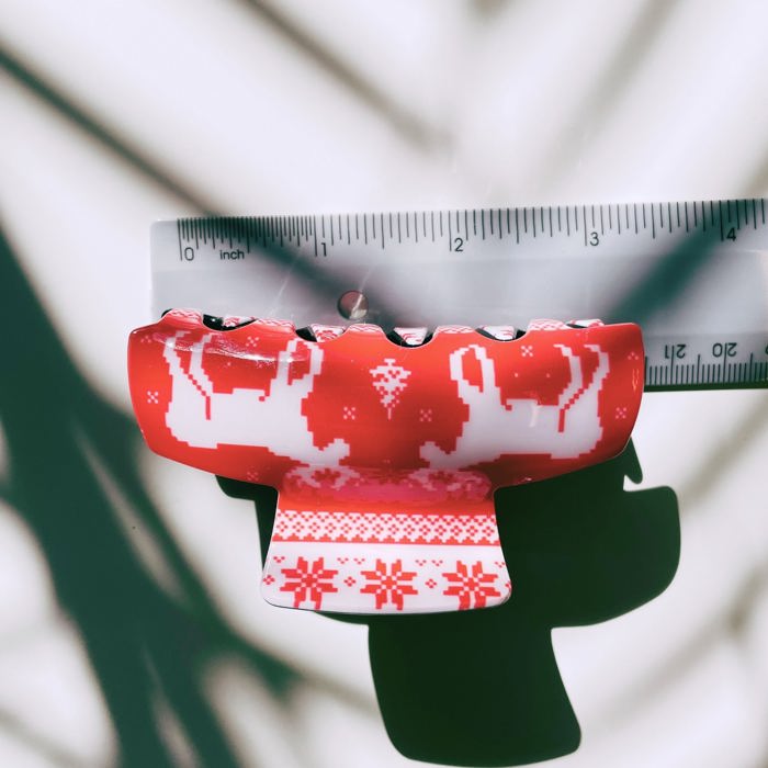 Ugly Christmas Sweater Themed Holiday Hair Claws