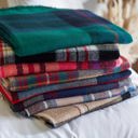 Anchor Plaid Blanket Scarf Giftable Winter Blanket Scarves - Large Scarf Wrap Shawl for Her in Plaid and Prints