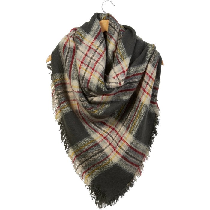 Giftable Winter Blanket Scarves - Large Scarf Wrap Shawl for Her in Plaid and Prints