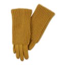 Three-In-One Knit Gloves in Mustard Three In One Giftable Knit Winter Gloves