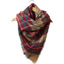 Hazelnut Blanket Scarf  Giftable Winter Blanket Scarves - Large Scarf Wrap Shawl for Her in Plaid and Prints